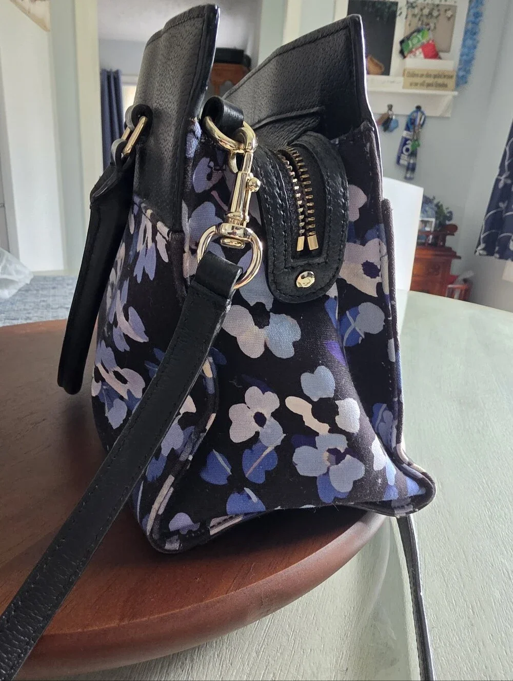 Kate SPADE Floral Navy and Black Women's Tote Bag